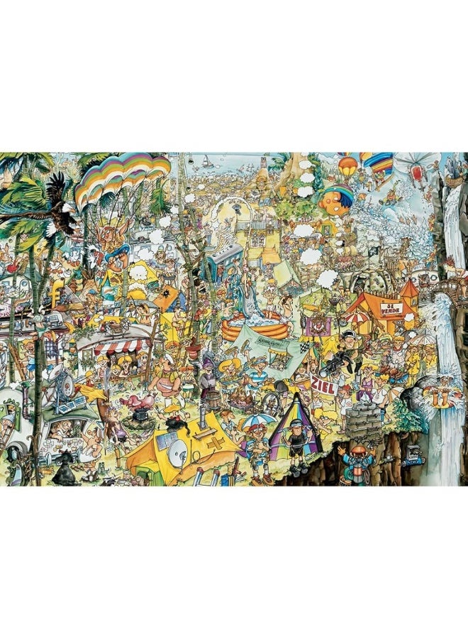 Bits and Pieces - 3000 Piece Jigsaw Puzzle for Adults - Crazy BBQ - 3000 pc Festival Scene Jigsaw by Artist Gerold Como