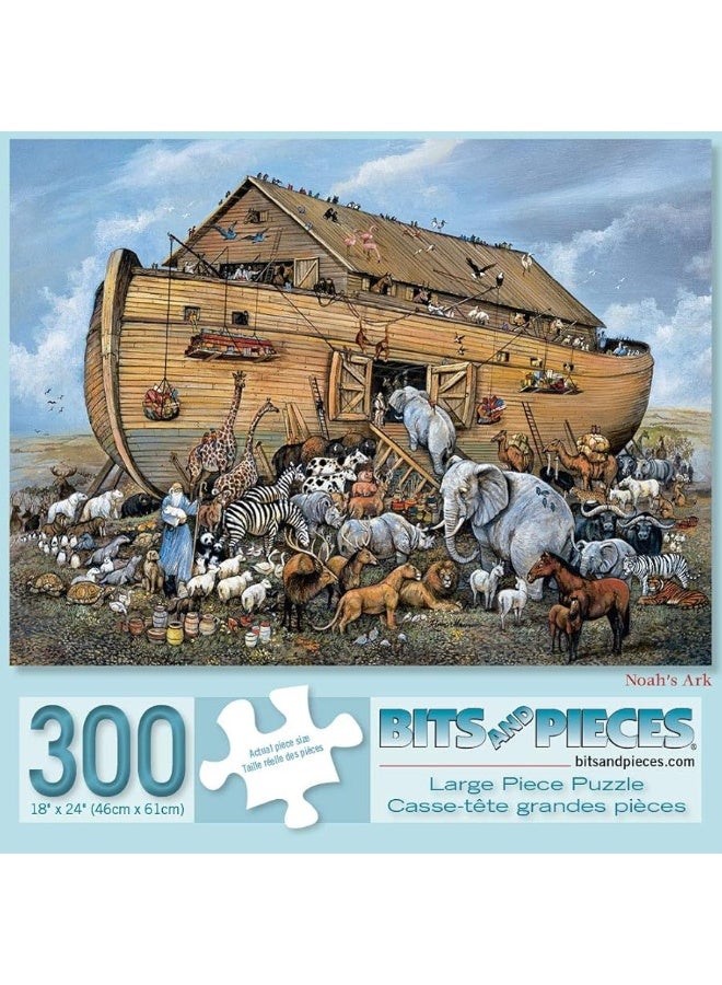 Bits and Pieces - Value Set of Three - 300 Piece Jigsaw Puzzles for Adults - Large Piece 300 pc Christian Jigsaws by Artist Ruane Manning - 18â€ x 24â€