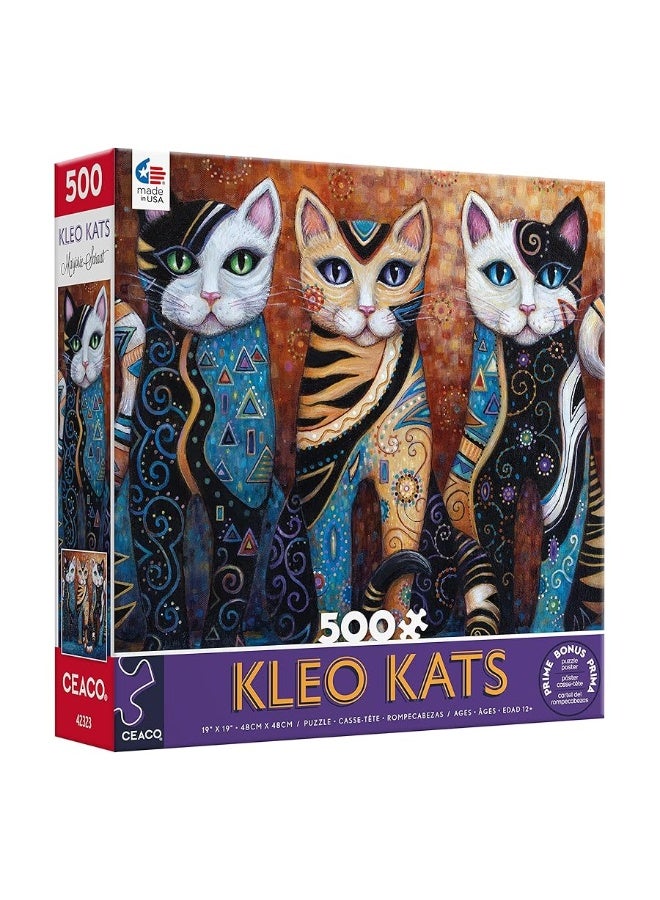 Ceaco - Kleo Kats - Kleo Trio - 500 Piece Jigsaw Puzzle