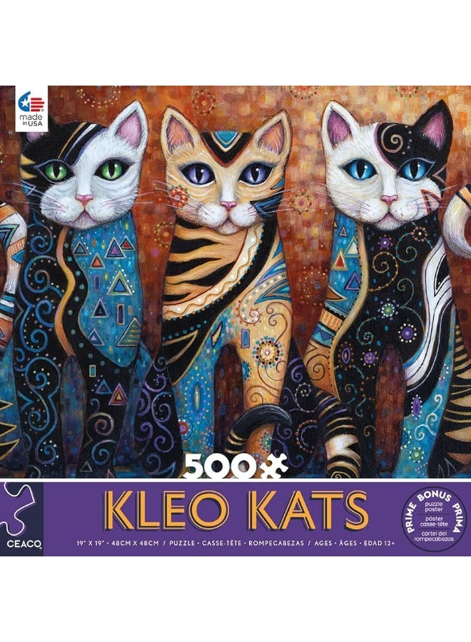 Ceaco - Kleo Kats - Kleo Trio - 500 Piece Jigsaw Puzzle