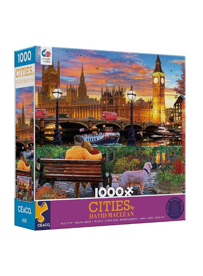 Ceaco - David Maclean - Cities - On The Thames in London - 1000 Piece Jigsaw Puzzle