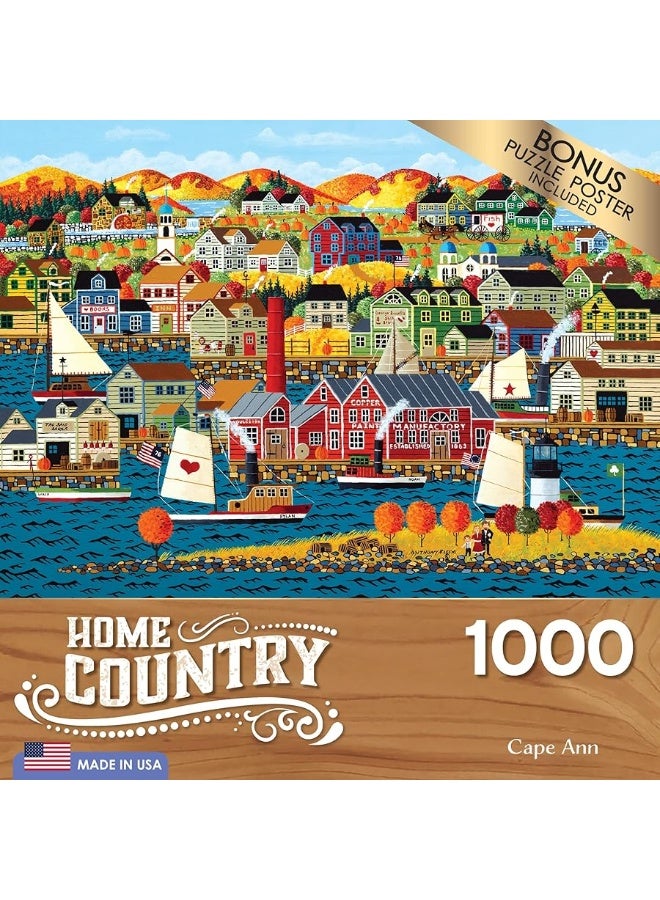 CRA-Z-Art - RoseArt - Home Country- Cape Ann - 1000 Piece Jigsaw Puzzle