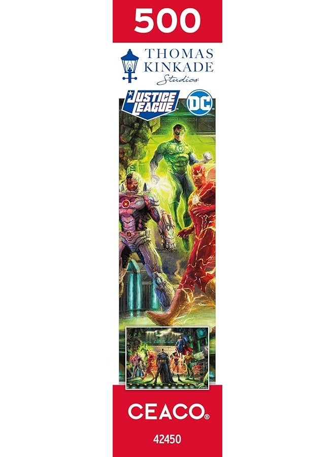 Ceaco - Thomas Kinkade - DC Comics - The Justice League - 500 Piece Jigsaw Puzzle