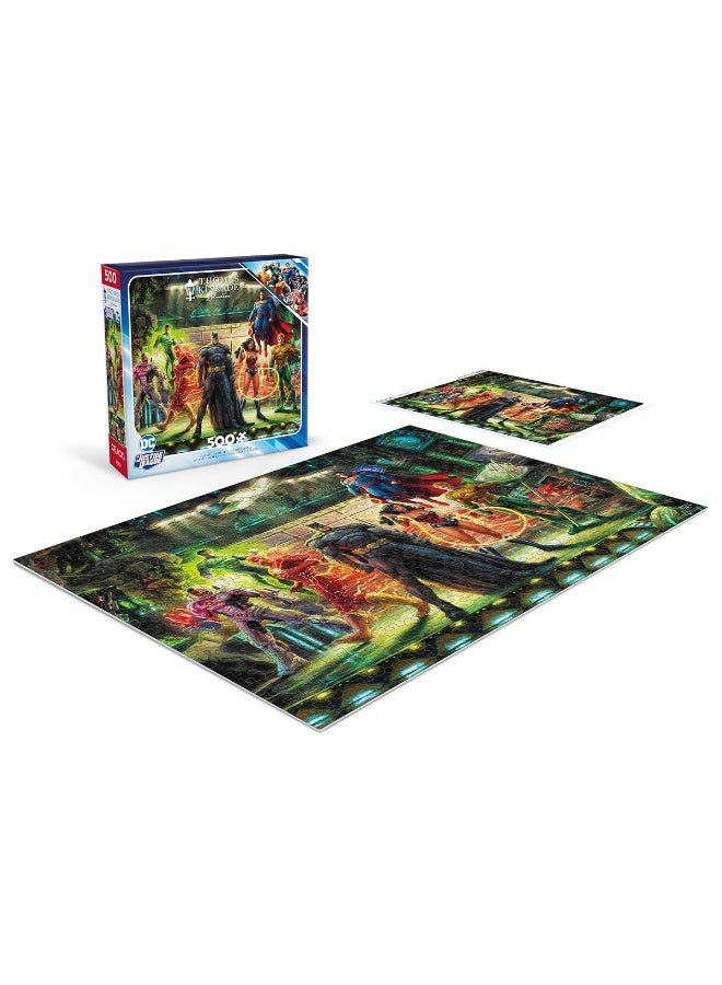 Ceaco - Thomas Kinkade - DC Comics - The Justice League - 500 Piece Jigsaw Puzzle