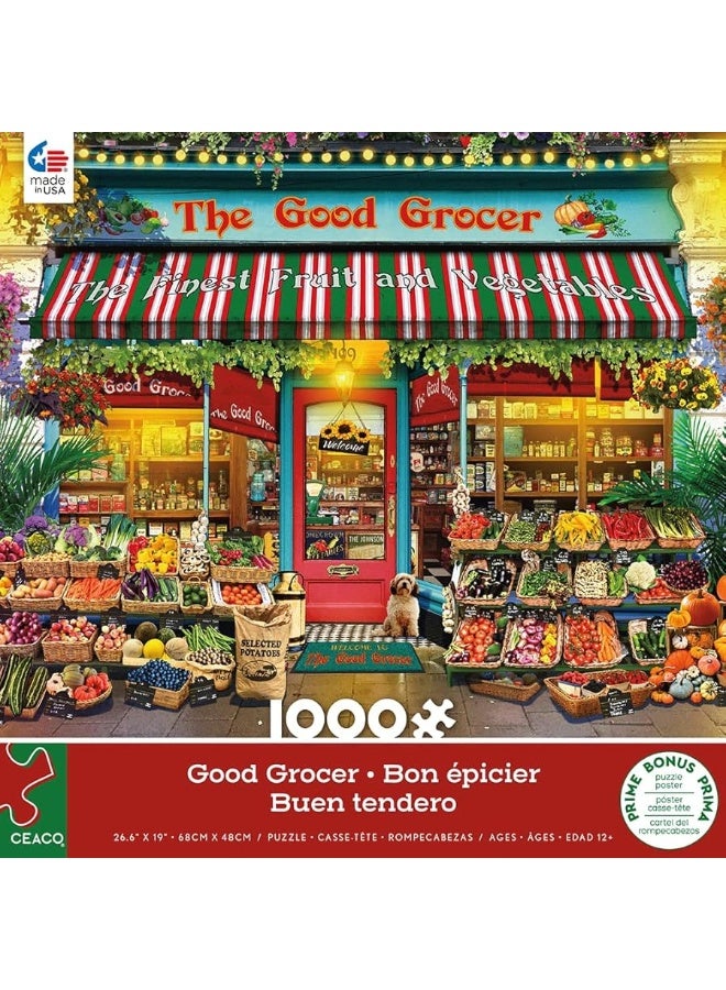 Ceaco - Gary Walton - Shop Windows - Good Grocer - 1000 Piece Jigsaw Puzzle