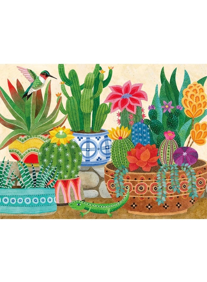 Ceaco - Succulents Collection - Stephanie's Succulents - 300 Piece Oversized Jigsaw Puzzle