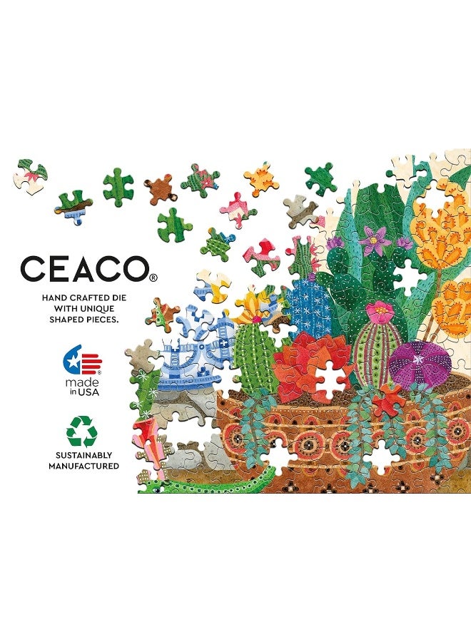 Ceaco - Succulents Collection - Stephanie's Succulents - 300 Piece Oversized Jigsaw Puzzle