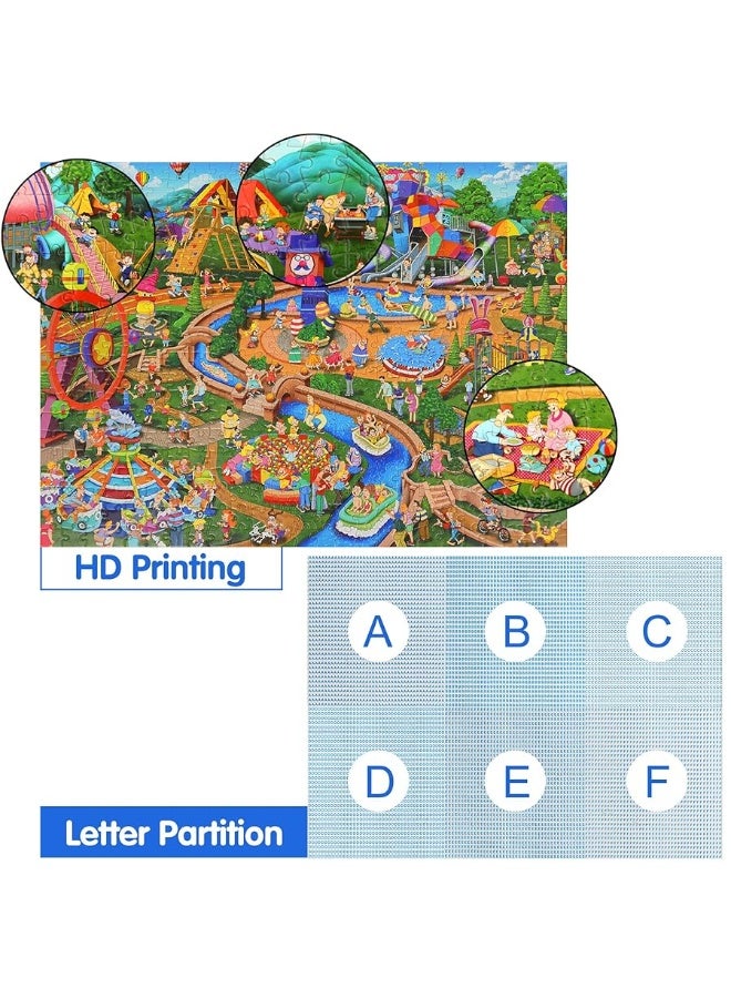 Becko US Jigsaw Puzzles 500 Pieces Puzzles for Adults 500 Piece Puzzles for Kids and Adults (Theme Park)