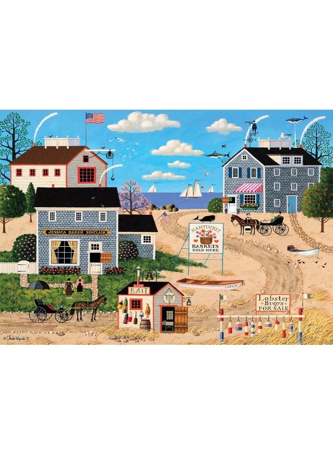 Buffalo Games - Charles Wysocki - Nantucket Breeze - 500 Piece Jigsaw Puzzle for Adults Challenging Puzzle Perfect for Game Nights - 500 Piece Finished Size is 21.25 x 15.00