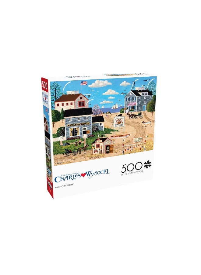 Buffalo Games - Charles Wysocki - Nantucket Breeze - 500 Piece Jigsaw Puzzle for Adults Challenging Puzzle Perfect for Game Nights - 500 Piece Finished Size is 21.25 x 15.00