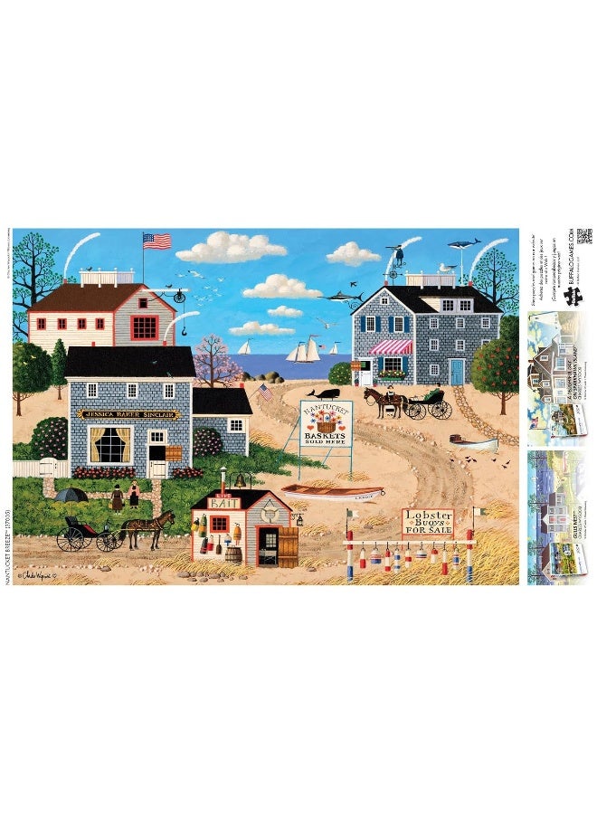 Buffalo Games - Charles Wysocki - Nantucket Breeze - 500 Piece Jigsaw Puzzle for Adults Challenging Puzzle Perfect for Game Nights - 500 Piece Finished Size is 21.25 x 15.00