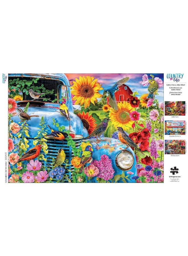 Buffalo Games - Country Life - Songbirds on The Farm - 500 Piece Jigsaw Puzzle