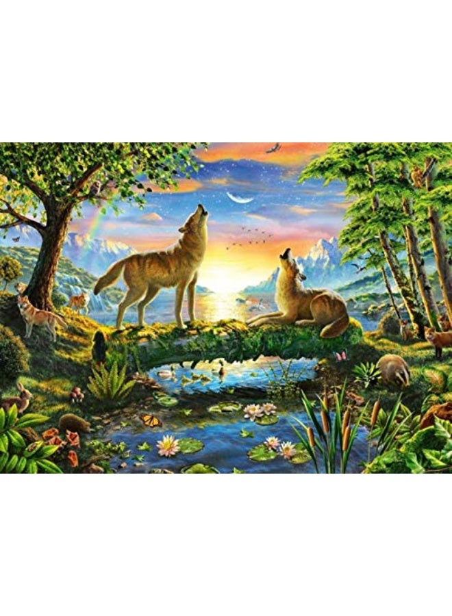 Ravensburger Great Outdoors Puzzle Series Wolf Harmony 300 Piece Jigsaw Puzzle for Adults  82053  Every Piece is Unique Softclick Technology Means Pieces Fit Together Perfectly