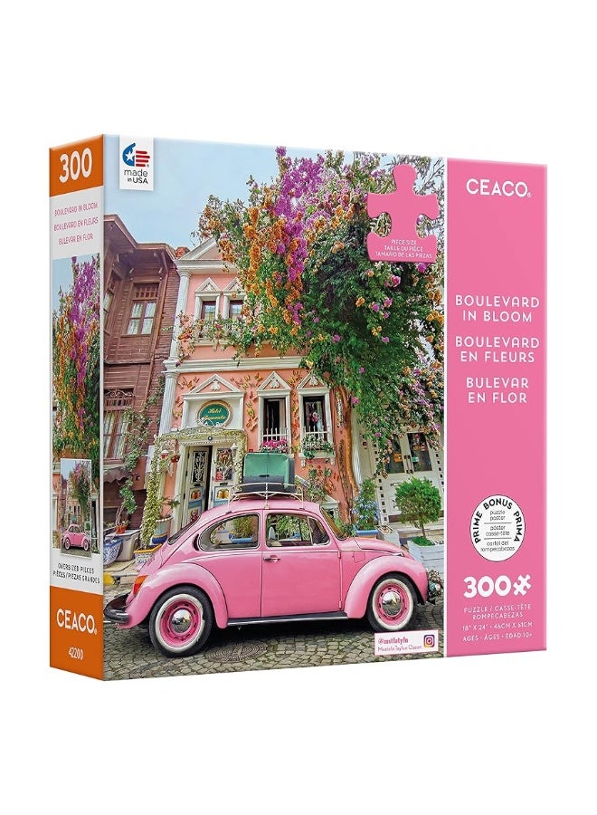 Ceaco - Scenic Photography - Boulevard in Bloom - 300 Piece Jigsaw Puzzle