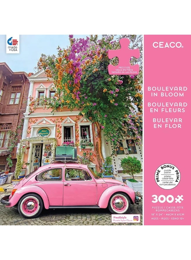 Ceaco - Scenic Photography - Boulevard in Bloom - 300 Piece Jigsaw Puzzle