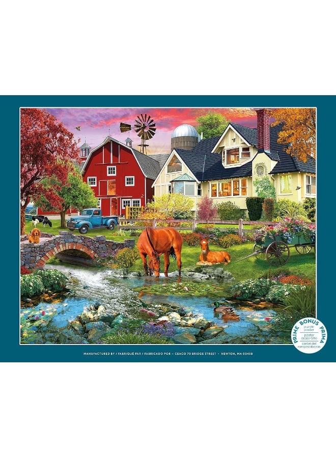 Ceaco - David Maclean - Memories On The Farm - 1000 Oversized Piece Jigsaw Puzzle