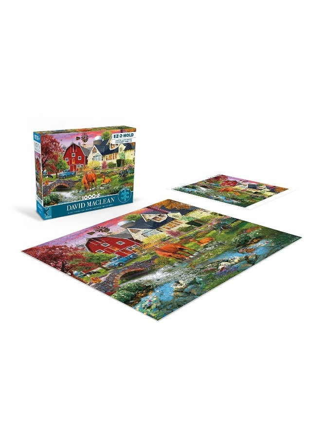 Ceaco - David Maclean - Memories On The Farm - 1000 Oversized Piece Jigsaw Puzzle