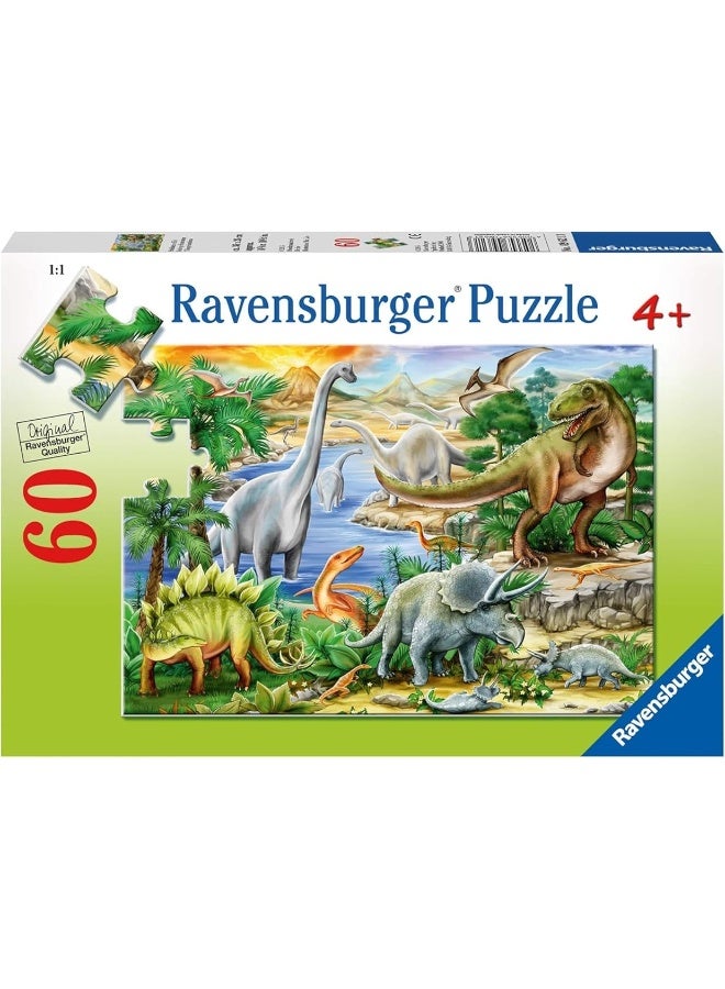 Ravensburger Prehistoric Life 60 Piece Jigsaw Puzzle for Kids â€“ Every Piece is Unique, Pieces Fit Together Perfectly