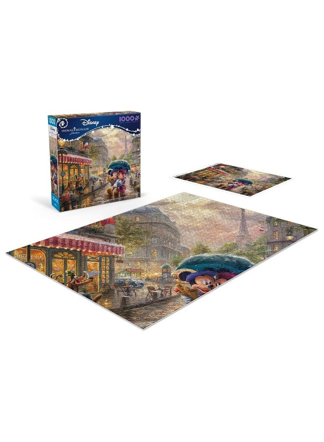 Ceaco - Thomas Kinkade - Disney - Mickey & Minnie in Paris - 1000 Piece Jigsaw Puzzle