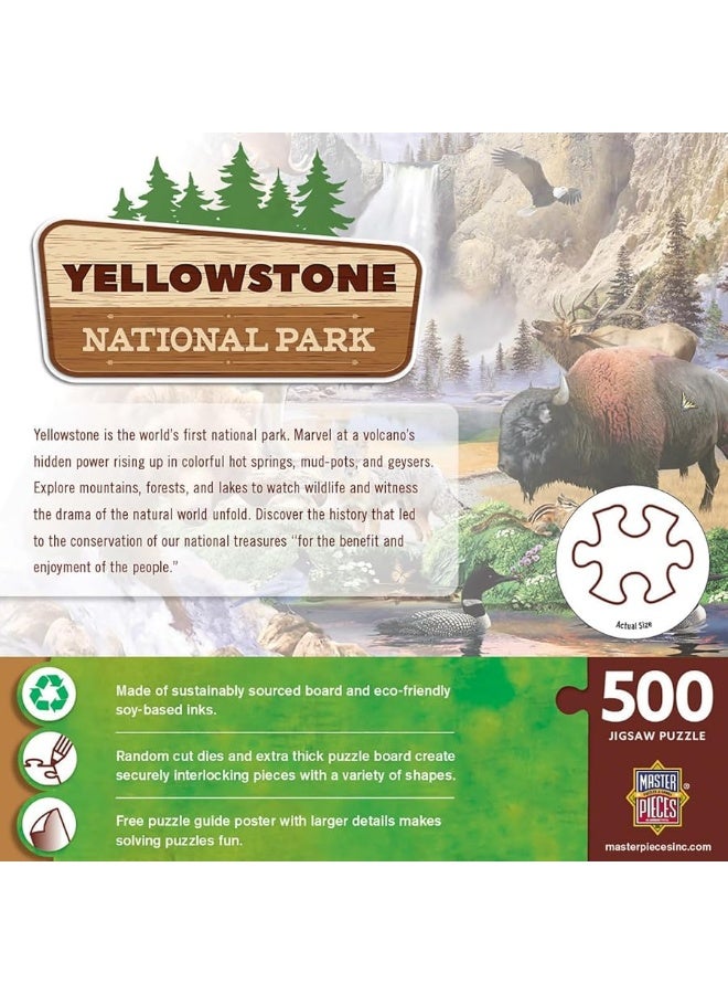 MasterPieces 500 Pieces Jigsaw Puzzle for Adults Family Or Youth  Yellowstone National Park  15x21