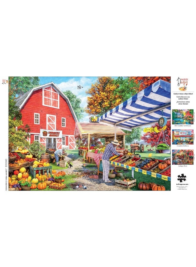 Buffalo Games - Dominic Davison - Grandpa's Farm Market - 500 Piece Jigsaw Puzzle for Adults Challenging Puzzle Perfect for Game Nights