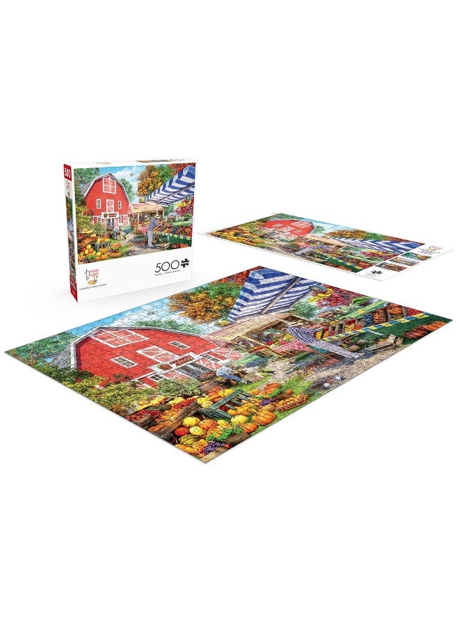 Buffalo Games - Dominic Davison - Grandpa's Farm Market - 500 Piece Jigsaw Puzzle for Adults Challenging Puzzle Perfect for Game Nights