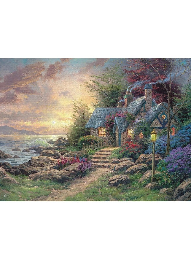 Ceaco - Thomas Kinkade - Seaside Hideaway - Glitter - 750 Piece Jigsaw Puzzle