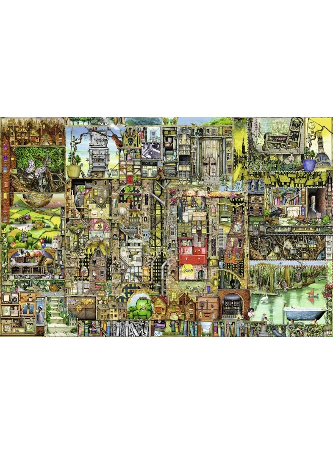 Ravensburger Colin Thompson: Bizarre Town 5000 Piece Jigsaw Puzzle for Adults - 17430 - Handcrafted Tooling, Durable Blueboard, Every Piece Fits Together Perfectly