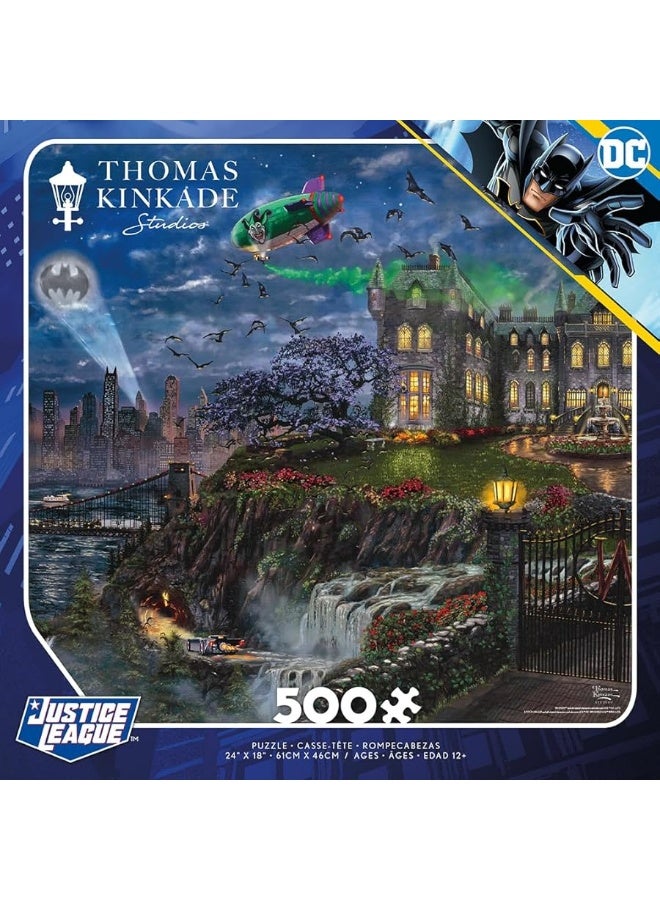 Ceaco - Thomas Kinkade - Justice League - Wayne Manor - 500 Piece Jigsaw Puzzle