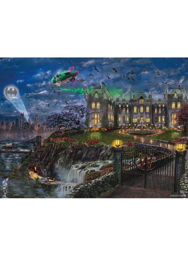 Ceaco - Thomas Kinkade - Justice League - Wayne Manor - 500 Piece Jigsaw Puzzle