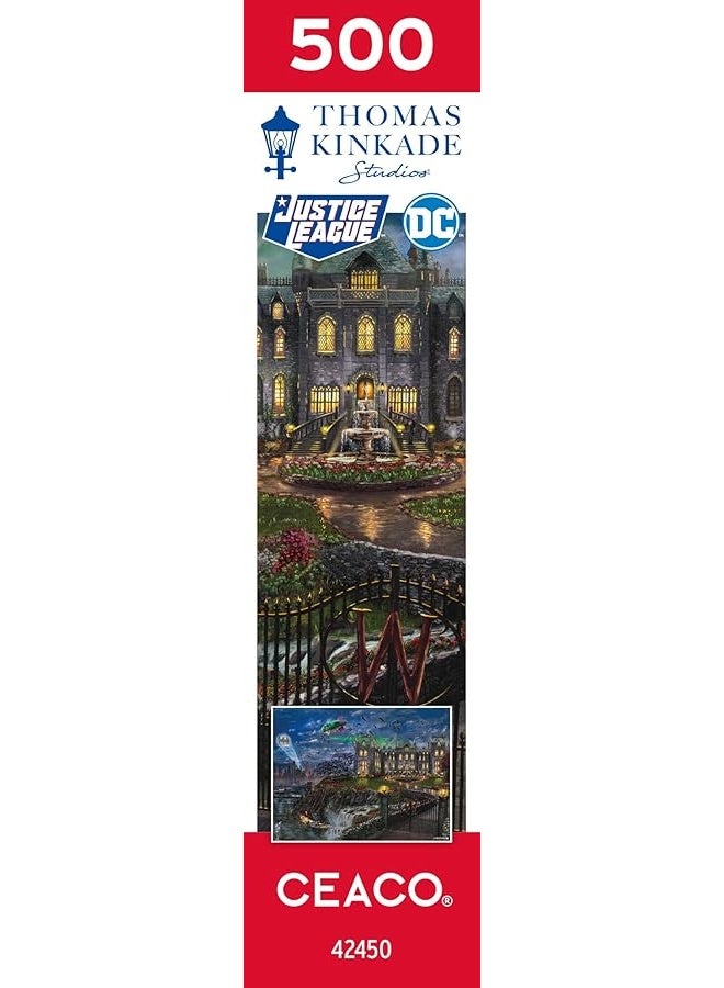 Ceaco - Thomas Kinkade - Justice League - Wayne Manor - 500 Piece Jigsaw Puzzle