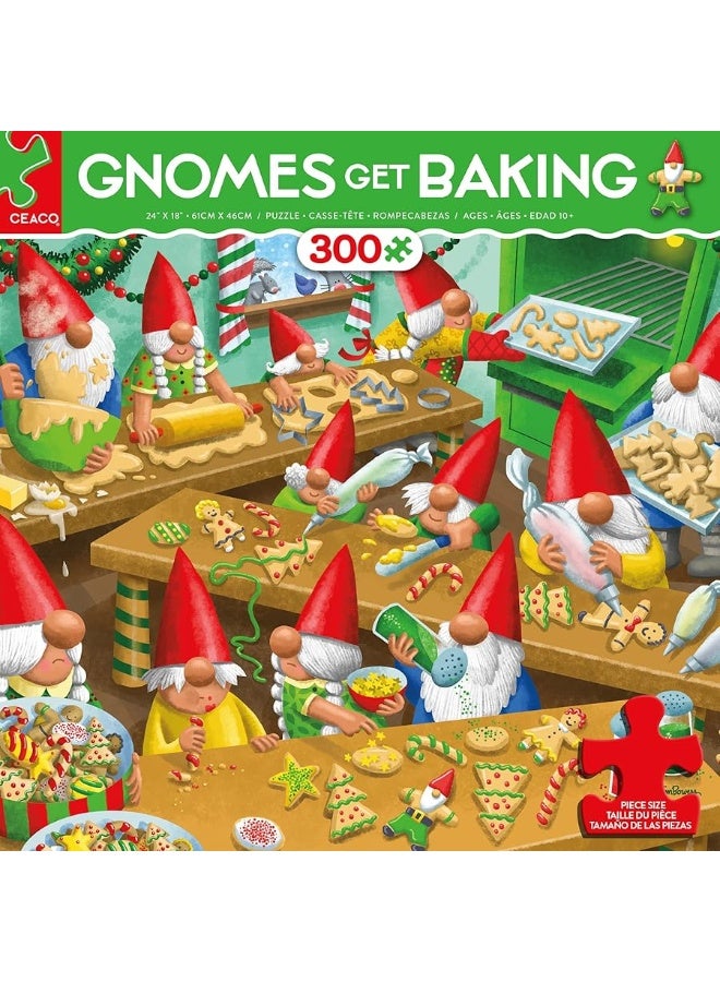 Ceaco  Holiday  Gnomes Get Baking  300 Piece Jigsaw Puzzle