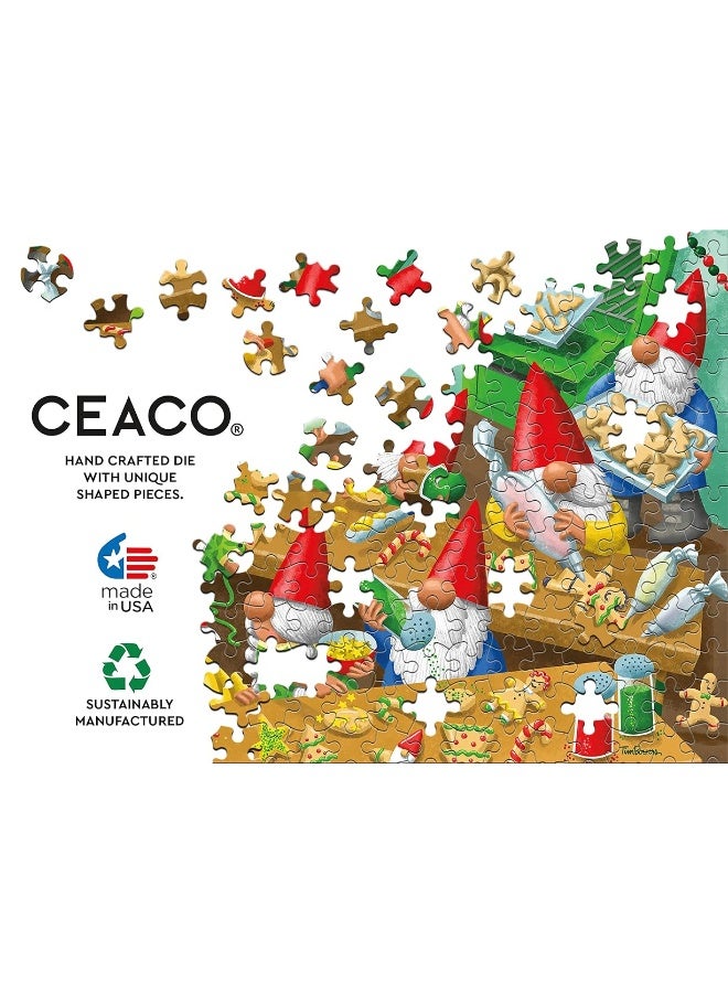 Ceaco  Holiday  Gnomes Get Baking  300 Piece Jigsaw Puzzle