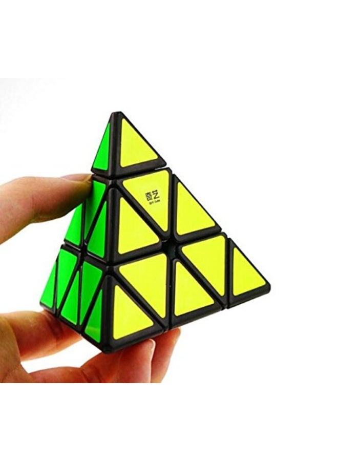 CuberSpeed qiyi Pyraminx Black Speed Cube MoFangGe Qiming QY Toys Pyramid Black Speed Cube