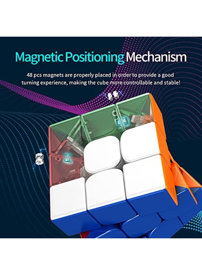 Cuberspeed Moyu rs3m Maglev 2021 Flagship 3x3 stickerless Maglev Magnetic speed cube moyu rs3 m 2021 Flagship Magnetic Speed Cube