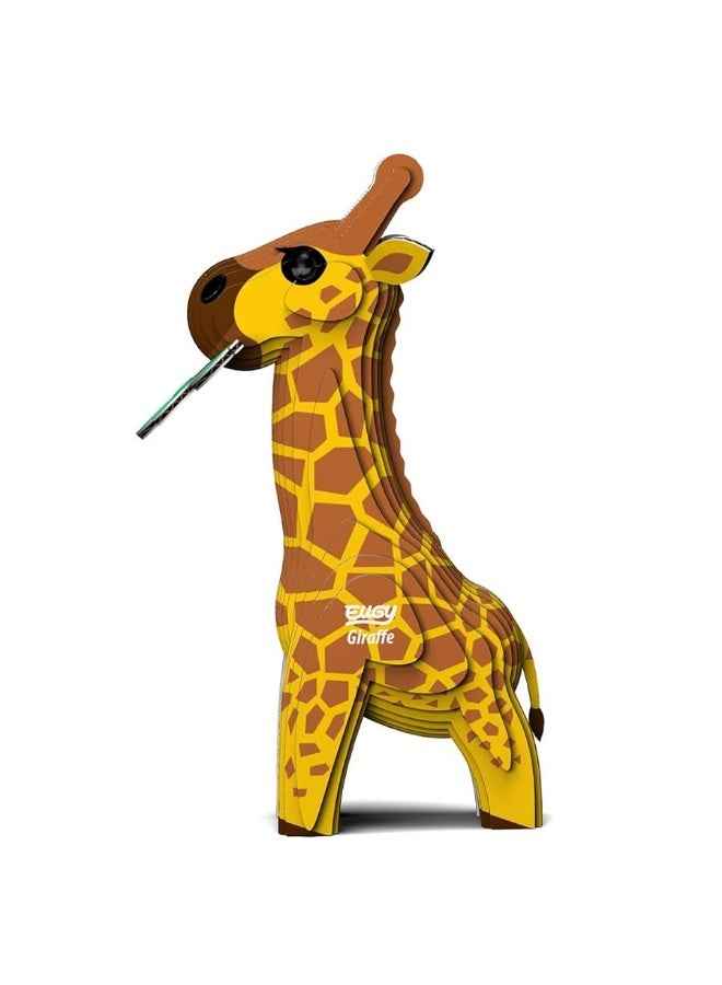 Eugy Giraffe 3D Puzzle, 20 Piece Eco-Friendly Educational Toy Puzzles for Boys, Girls & Kids Ages 6+