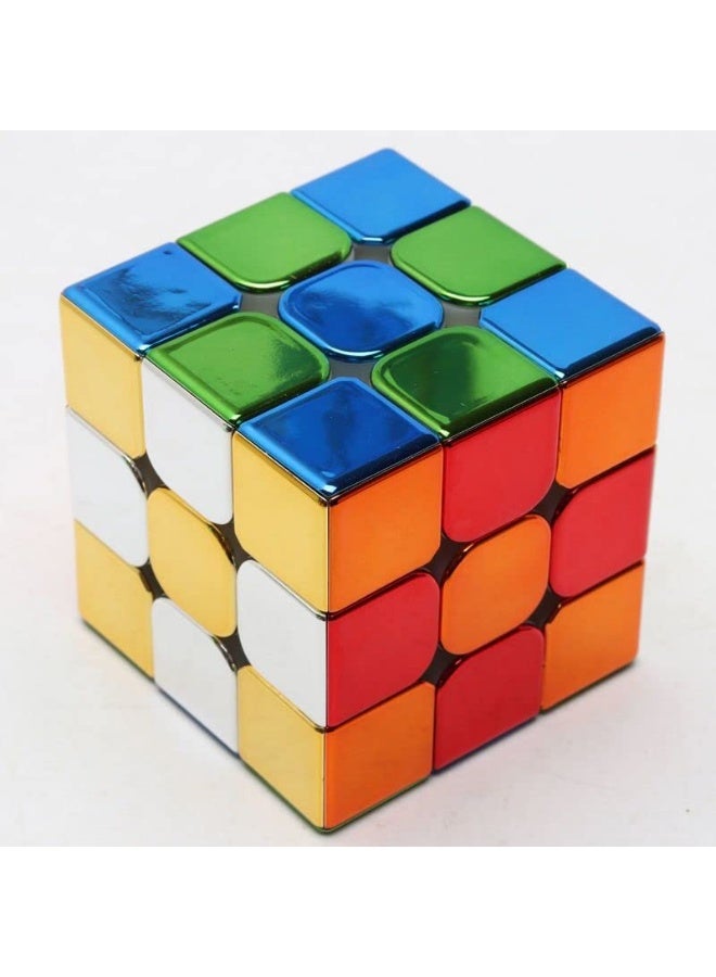 Cuberspeed Cyclone Boys Metallic 3x3 Speed Cube Shiny Cube Mirror Reflective stickerles Puzzle