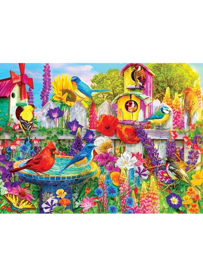 RoseArt  Kodak Premium  Bird Bath Garden  1000 Piece Jigsaw Puzzle for Adults