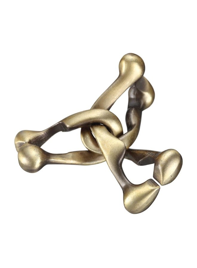 BePuzzled | Trinity Hanayama Metal Brainteaser Puzzle Mensa Rated Level 6, for Ages 12 and Up