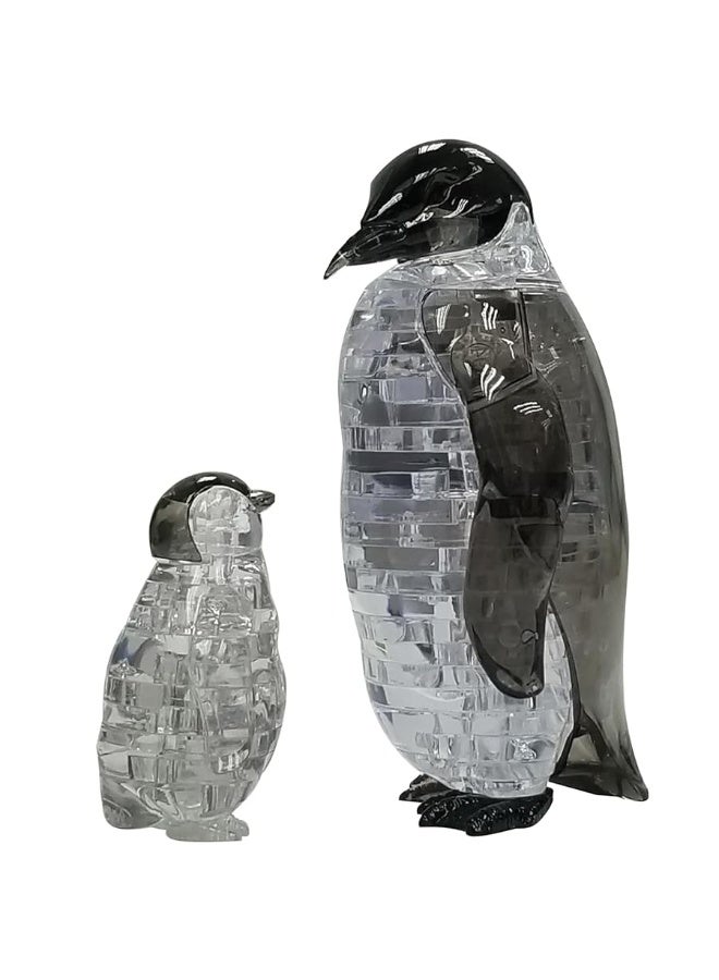 BePuzzled | Penguin and Baby Original 3D Crystal Puzzle, Ages 12 and Up