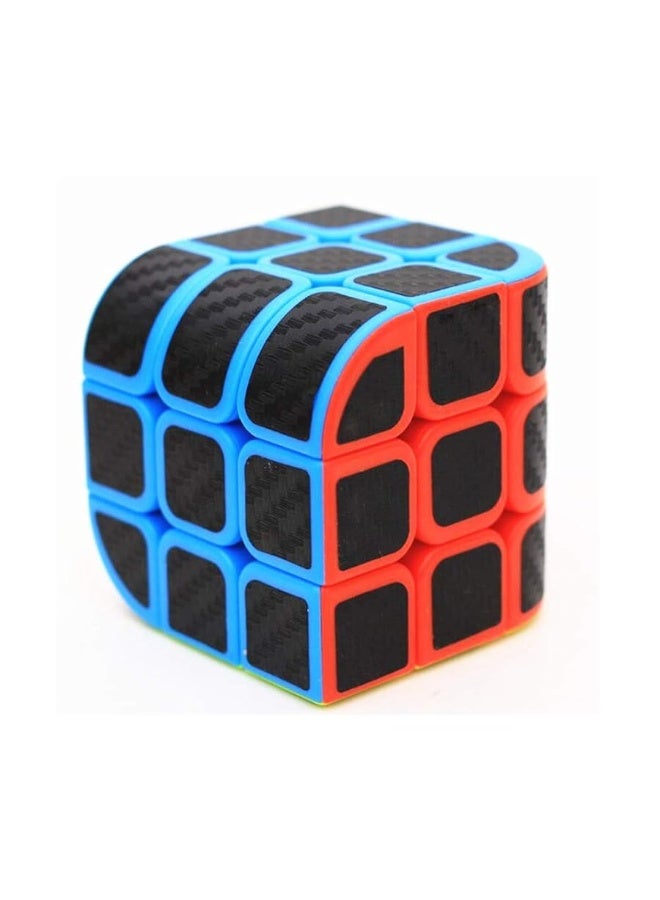 CuberSpeed Curve 3X3 Carbon Fiber Sticker Penrose Speed Cube Penrose Cube Stickerless with Black Sticker Puzzle