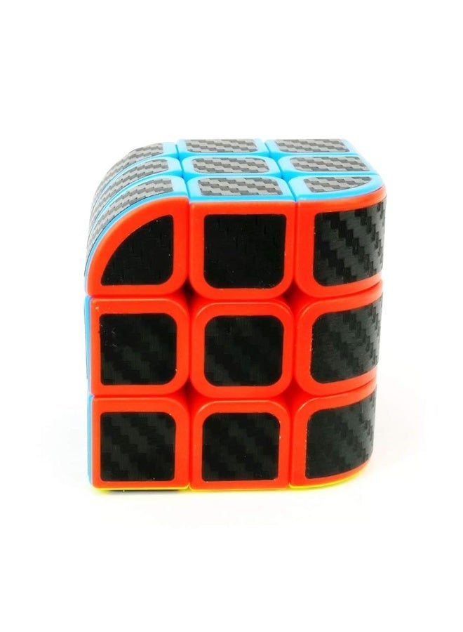 CuberSpeed Curve 3X3 Carbon Fiber Sticker Penrose Speed Cube Penrose Cube Stickerless with Black Sticker Puzzle