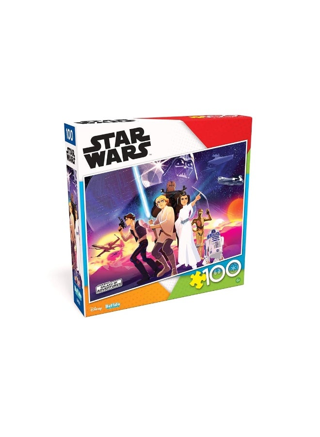 Buffalo Games  Star Wars  Rebel Heroes  100 Piece Jigsaw Puzzle for Families Challenging Puzzle Perfect for Game Nights  Finished Puzzle Size is 1500 x 1100