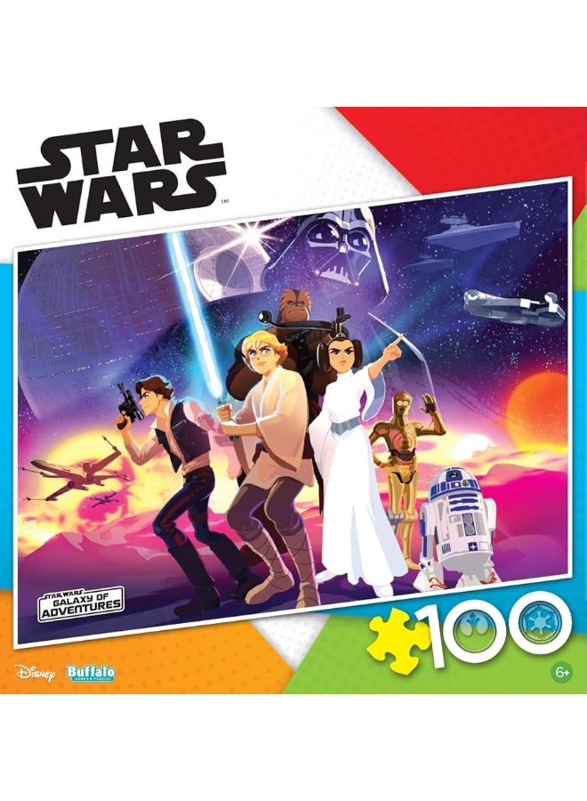 Buffalo Games  Star Wars  Rebel Heroes  100 Piece Jigsaw Puzzle for Families Challenging Puzzle Perfect for Game Nights  Finished Puzzle Size is 1500 x 1100