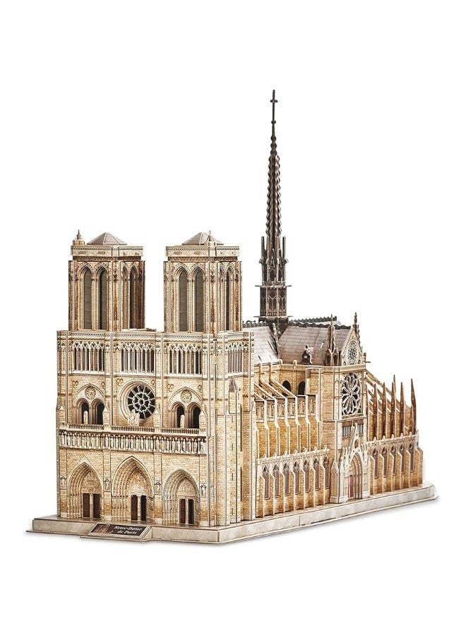 3D Puzzles for Adults - Large Notre Dame de Paris 3D Puzzle - Half-Opening Architecture, Enjoy Interior Views - Anniversary, Christmas, 2023 Gifts - 293 Pieces