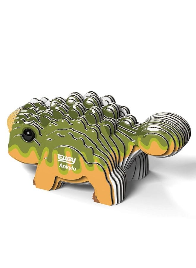 Eugy Ankylosaurus Dinosaur 3D Puzzle, 26 Piece Eco-Friendly Educational Toy Puzzles for Boys, Girls & Kids Ages 6+