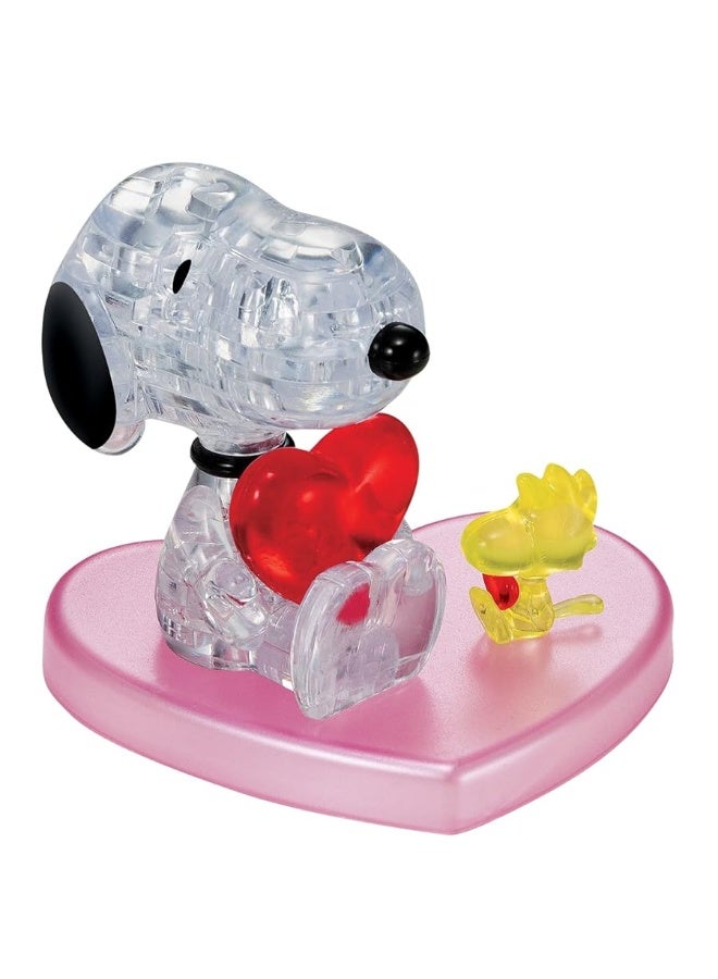 BePuzzled  Peanuts Snoopy Heart Original 3D Crystal Puzzle Ages 12 and Up