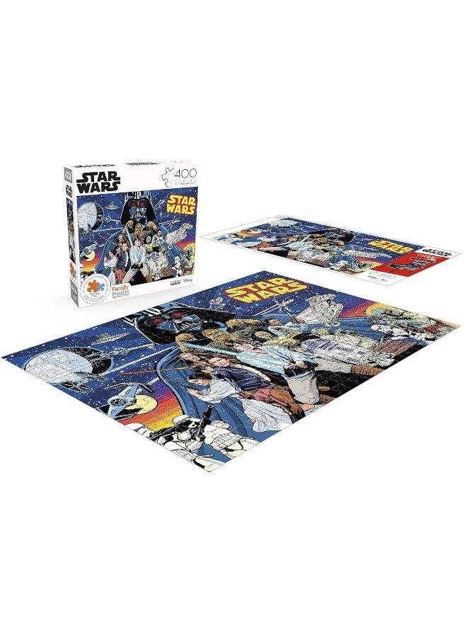 Buffalo Games - Star Wars - Star Wars â€“ Comic Pinball Art - 400 Piece Jigsaw Puzzle for Families Challenging Puzzle Perfect for Game Nights