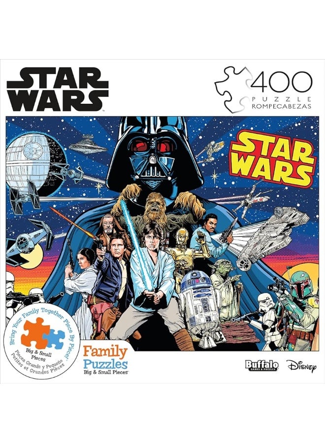 Buffalo Games - Star Wars - Star Wars â€“ Comic Pinball Art - 400 Piece Jigsaw Puzzle for Families Challenging Puzzle Perfect for Game Nights