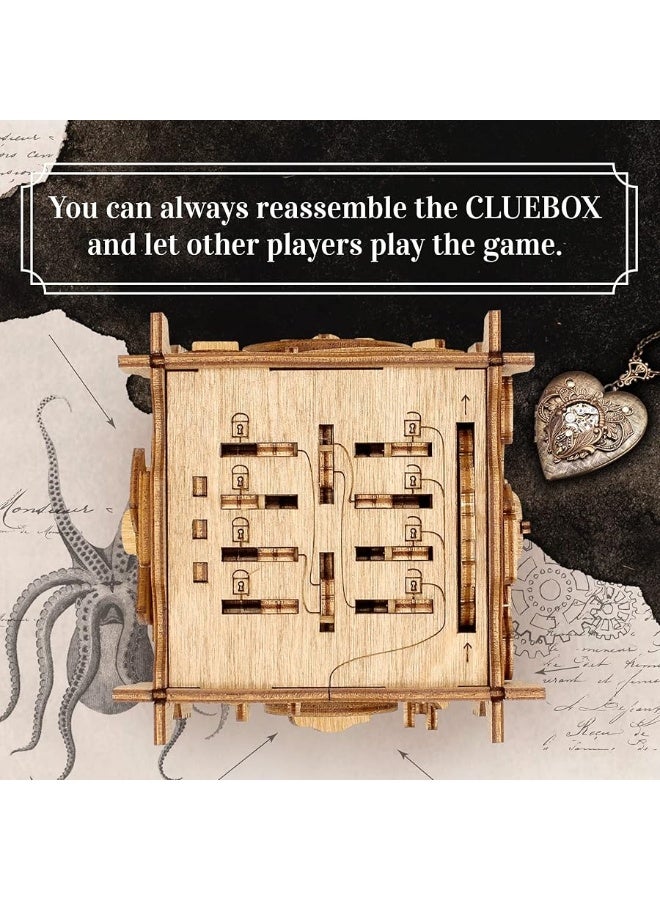 iDventure Cluebox - Captain's Nemo Nautilus - Escape Room Game - Puzzle Box - Sequential 3D Puzzle for Adults - Brain Teaser - Birthday Gift Gadget for Men and Women - Money Box